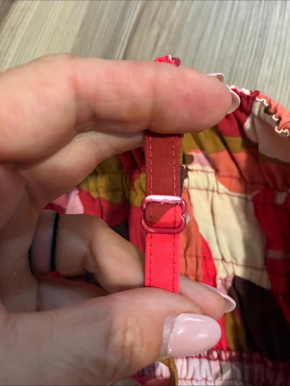 Target A New Day Dress Womens XXL Red Taupe Floral Print Sleeveless Midi Dress - Picture 6 of 12